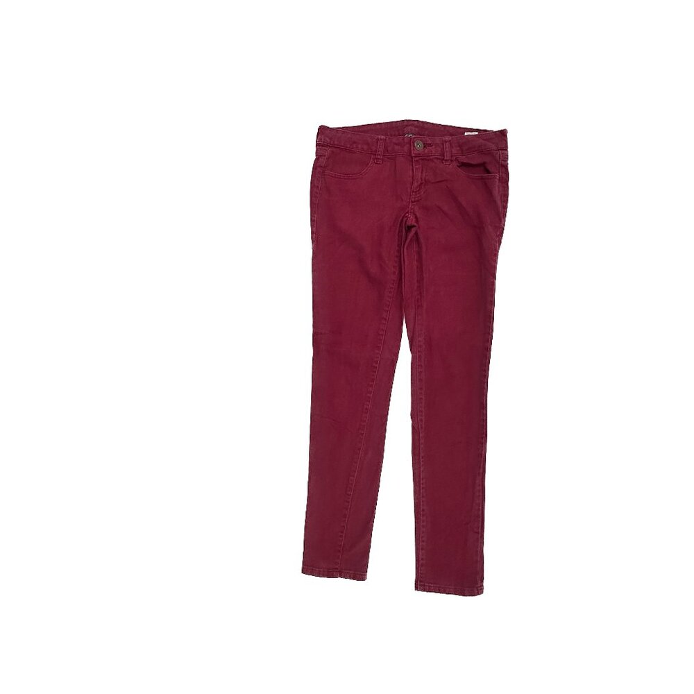 City Streets Skinny‎ Women's size 7 Dark Wash Red Denim jeans